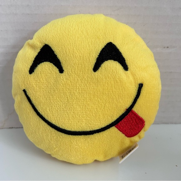 Lot of 5 EMOJI PILLOWS 5-1/2” diameter each - Picture 4 of 8